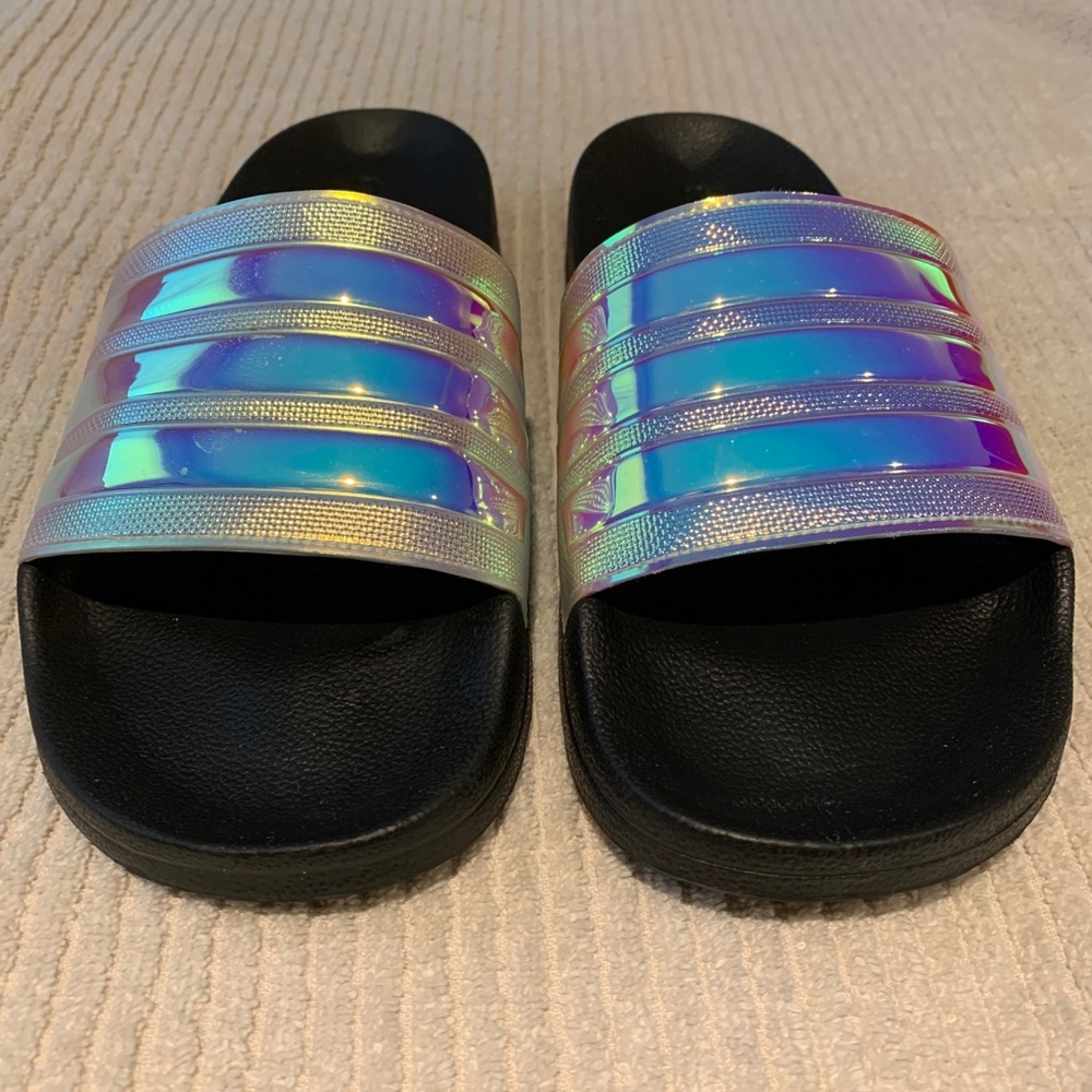 ADIDAS iridescent slides